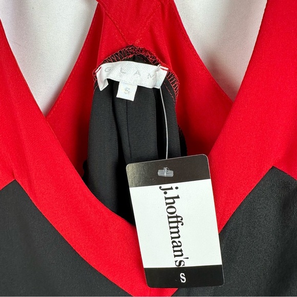 J. Hoffmans Glam Romantic Black and Red dress size Small - Picture 3 of 6